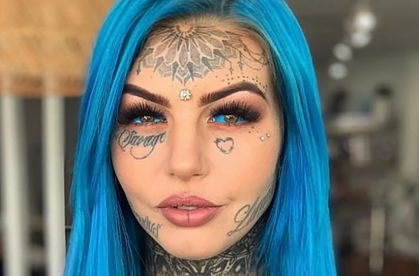  “Rubia con rasgos lindos”: ¿Cómo lucía la australiana de 18 años antes de cubrir todo su cuerpo con tatuajes?