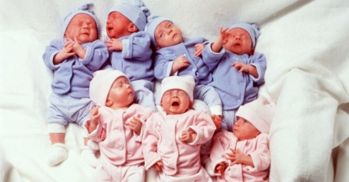  Es asombroso. Estos siete niños son todos gemelos y todos lograron sobrevivir