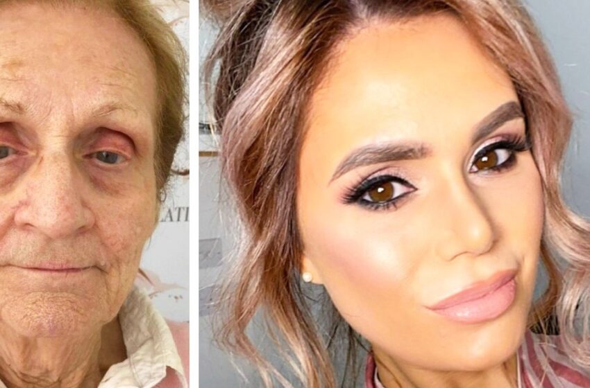  “Åh Gud, hon är en trollkvinna!”: En makeup-artist från Skottland visade kraften av kosmetika på sin 80-åriga mormor