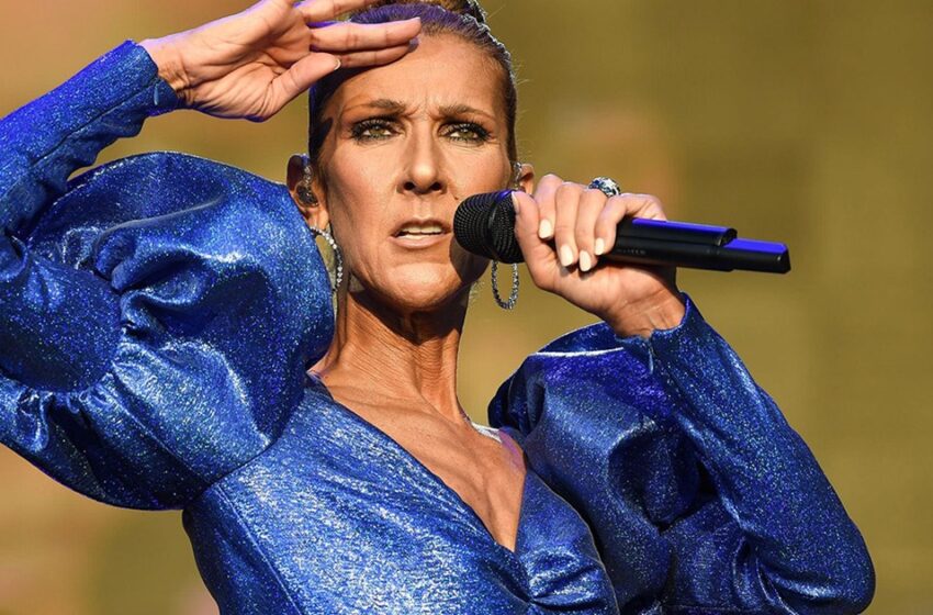 Herregud, vilka ben! Celine Dion i en guld bodysuit skapade sensation