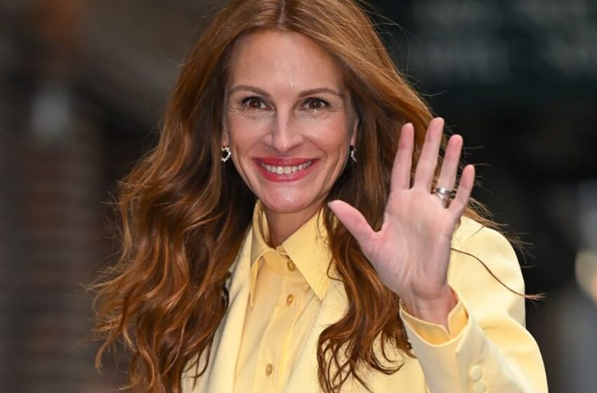  “Visade upp sina smala ben”: Julia Roberts såg fantastisk ut i rosa shorts och jacka på filmpremiären!