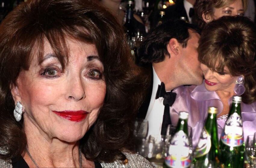  “De är som mamma och son”: 90-åriga Joan Collins blev sedd med sin make som är 32 år yngre på teatern!