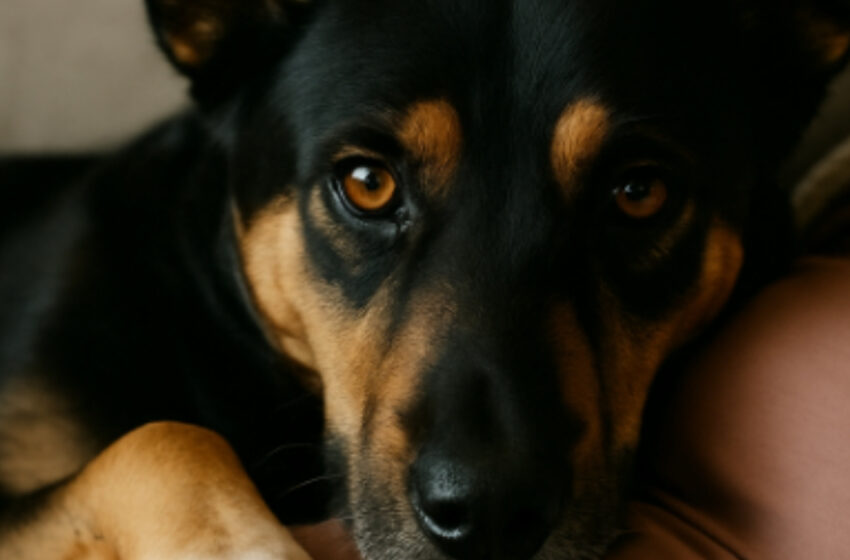  Min hund lade sig på min mage och morrade åt min man när han försökte röra vid mig. Jag trodde hon bara var svartsjuk… tills jag fick reda på den hemska sanningen.