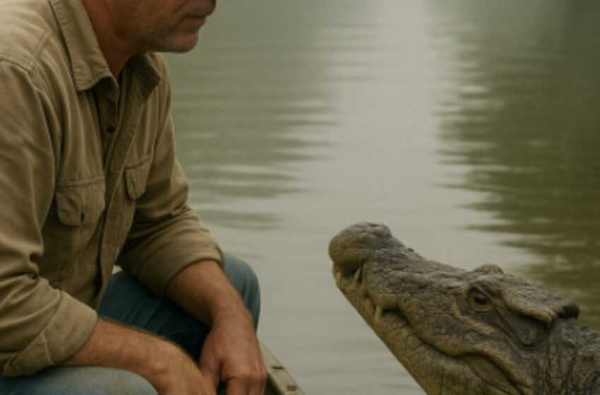  Krokodilen ledde fiskaren till en fasansfull upptäckt som fick håret att resa sig på armarna. Det han såg chockade till och med polisen.